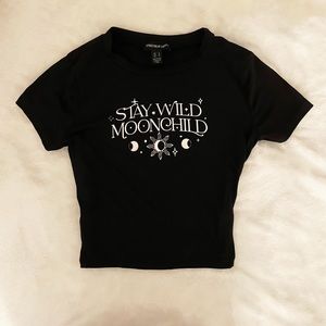 Streetwear Society Black Crop Top